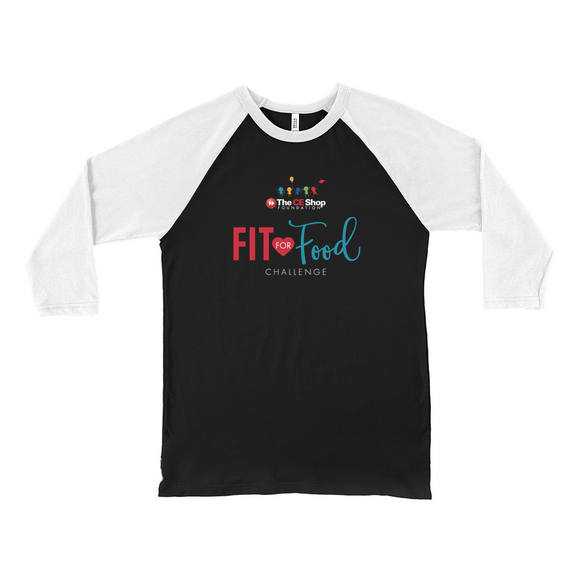Fit for Food Unisex 3/4 Sleeve Baseball T-Shirt